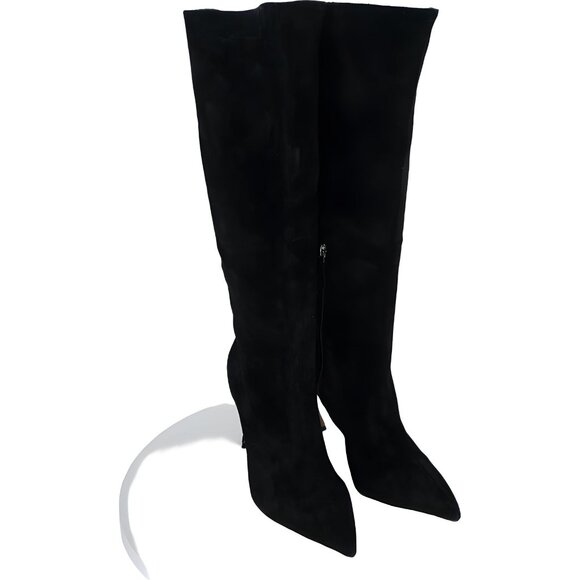 Kyra Pointed Toe Knee High Heeled Boots by Alexandre Birman...